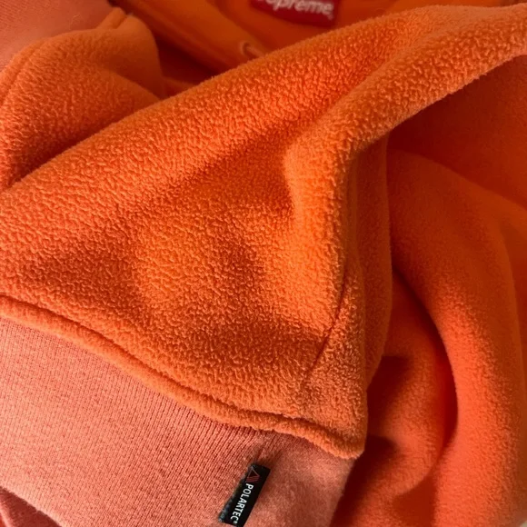Supreme Polartec hooded fleece sweatshirt. - Picture 3 of 3